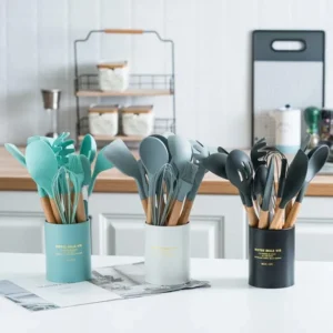 Silicone Cooking Spoon Set